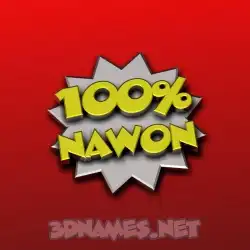 nawon in 100 Percent style - 3D name wallpaper
