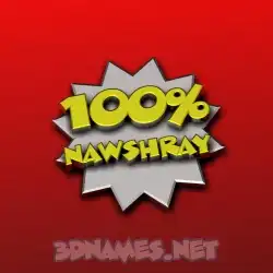 nawshray in 100 Percent style - 3D name wallpaper