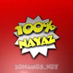 nayaz in 100 Percent style - 3D name wallpaper