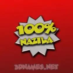 nazila in 100 Percent style - 3D name wallpaper