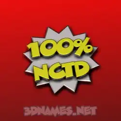 nctd in 100 Percent style - 3D name wallpaper
