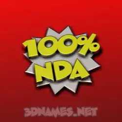 nda in 100 Percent style - 3D name wallpaper