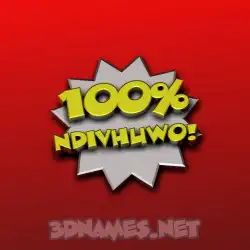 ndivhuwo in 100 Percent style - 3D name wallpaper