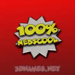 nebscool in 100 Percent style - 3D name wallpaper