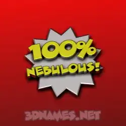 nebulous in 100 Percent style - 3D name wallpaper