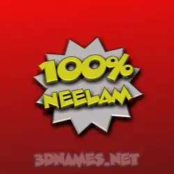 neelam in 100 Percent style - 3D name wallpaper