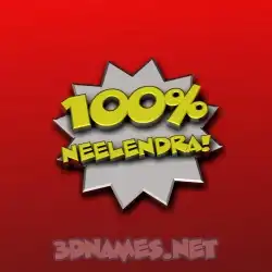 neelendra in 100 Percent style - 3D name wallpaper