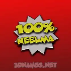 neelma in 100 Percent style - 3D name wallpaper