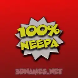 neepa in 100 Percent style - 3D name wallpaper