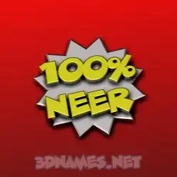 neer in 100 Percent style - 3D name wallpaper