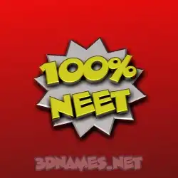 neet in 100 Percent style - 3D name wallpaper