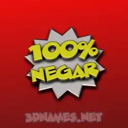 negar in 100 Percent style - 3D name wallpaper
