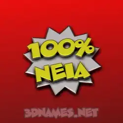 neia in 100 Percent style - 3D name wallpaper