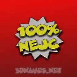 nejc in 100 Percent style - 3D name wallpaper