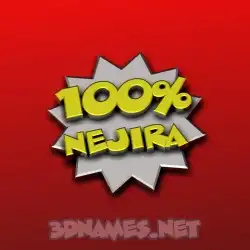nejira in 100 Percent style - 3D name wallpaper