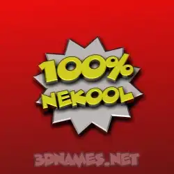 nekool in 100 Percent style - 3D name wallpaper