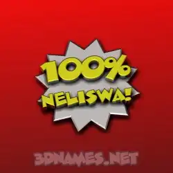 neliswa in 100 Percent style - 3D name wallpaper