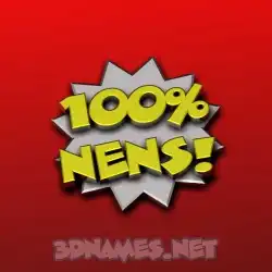 nens in 100 Percent style - 3D name wallpaper
