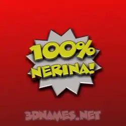 nerina in 100 Percent style - 3D name wallpaper