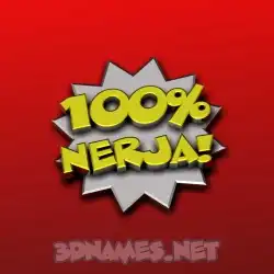 nerja in 100 Percent style - 3D name wallpaper