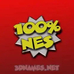 nes in 100 Percent style - 3D name wallpaper