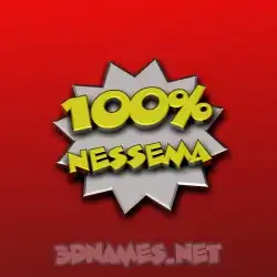 nessema in 100 Percent style - 3D name wallpaper