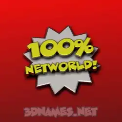 networld in 100 Percent style - 3D name wallpaper