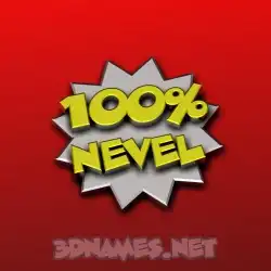 nevel in 100 Percent style - 3D name wallpaper