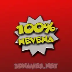 nevena in 100 Percent style - 3D name wallpaper