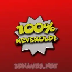 neverold in 100 Percent style - 3D name wallpaper