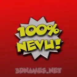 nevu in 100 Percent style - 3D name wallpaper