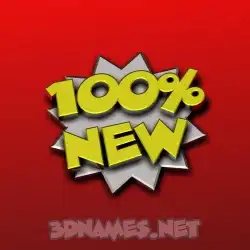 new in 100 Percent style - 3D name wallpaper