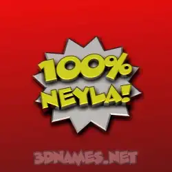 neyla in 100 Percent style - 3D name wallpaper