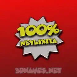 neylixita in 100 Percent style - 3D name wallpaper