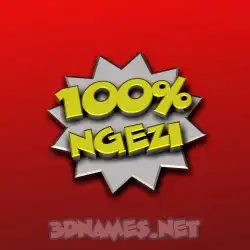 ngezi in 100 Percent style - 3D name wallpaper