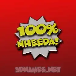 nheeda in 100 Percent style - 3D name wallpaper