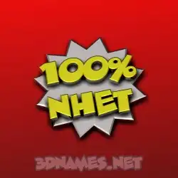 nhet in 100 Percent style - 3D name wallpaper
