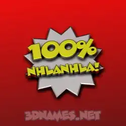 nhlanhla in 100 Percent style - 3D name wallpaper
