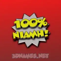 niamh in 100 Percent style - 3D name wallpaper