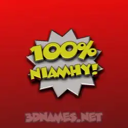 niamhy in 100 Percent style - 3D name wallpaper