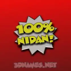 nidan in 100 Percent style - 3D name wallpaper