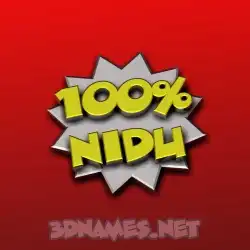 nidu in 100 Percent style - 3D name wallpaper