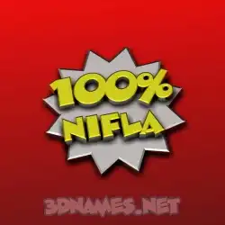 nifla in 100 Percent style - 3D name wallpaper
