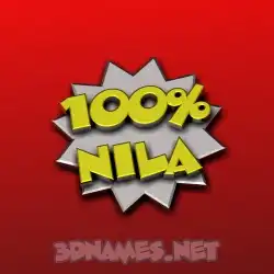 nila in 100 Percent style - 3D name wallpaper