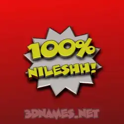 nileshh in 100 Percent style - 3D name wallpaper