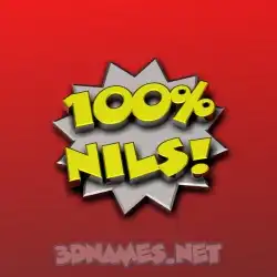 nils in 100 Percent style - 3D name wallpaper
