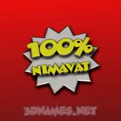 nimavat in 100 Percent style - 3D name wallpaper