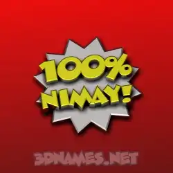 nimay in 100 Percent style - 3D name wallpaper