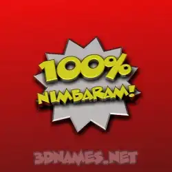 nimbaram in 100 Percent style - 3D name wallpaper