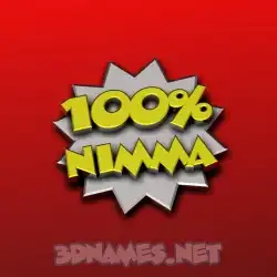 nimma in 100 Percent style - 3D name wallpaper